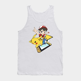 Anime Game Character Trainer Boy Tank Top